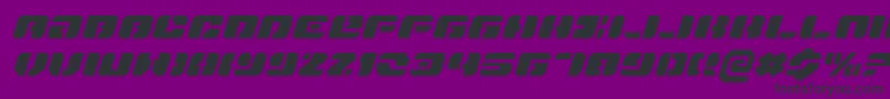 DanStargateExpandedItalic Font – Black Fonts on Purple Background
