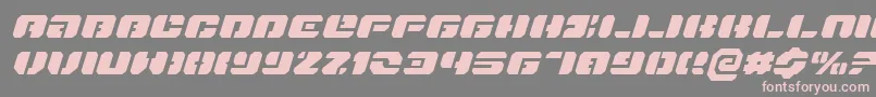 DanStargateExpandedItalic Font – Pink Fonts on Gray Background