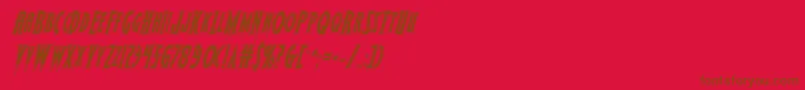 Wolfsbane2acadital Font – Brown Fonts on Red Background