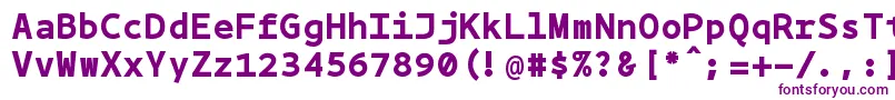 Шрифт Bpmonobold – фиолетовые шрифты на белом фоне