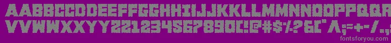 Kcommando Font – Gray Fonts on Purple Background