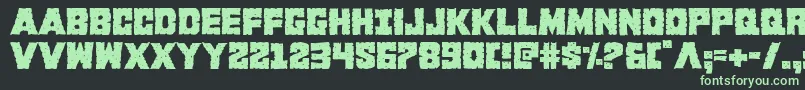 Kcommando Font – Green Fonts on Black Background