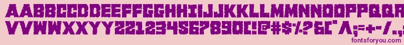Kcommando Font – Purple Fonts on Pink Background