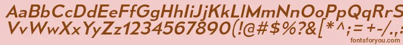 MesmerizeSeRgIt Font – Brown Fonts on Pink Background