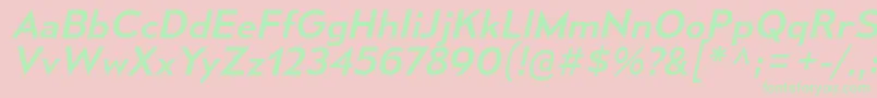 MesmerizeSeRgIt Font – Green Fonts on Pink Background