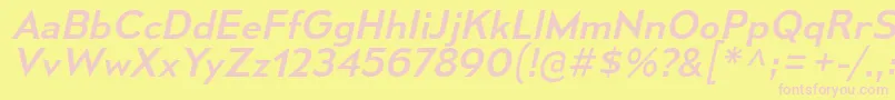 MesmerizeSeRgIt Font – Pink Fonts on Yellow Background