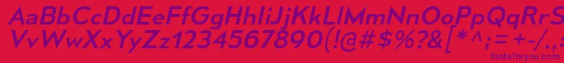 MesmerizeSeRgIt Font – Purple Fonts on Red Background