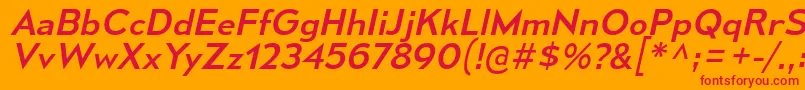 MesmerizeSeRgIt Font – Red Fonts on Orange Background