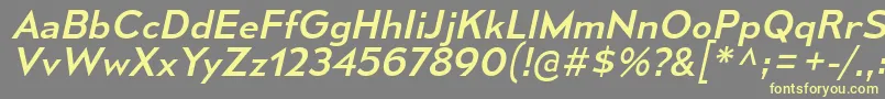 MesmerizeSeRgIt Font – Yellow Fonts on Gray Background