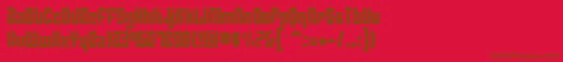 PhiladelphiaLight Font – Brown Fonts on Red Background