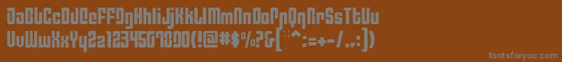 PhiladelphiaLight Font – Gray Fonts on Brown Background
