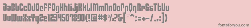 Czcionka PhiladelphiaLight – szare czcionki na różowym tle