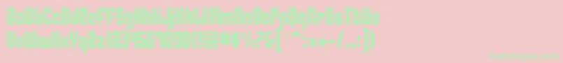 PhiladelphiaLight Font – Green Fonts on Pink Background