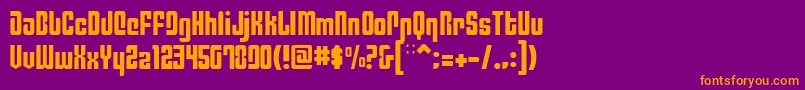 PhiladelphiaLight Font – Orange Fonts on Purple Background