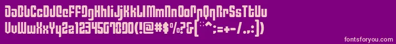 PhiladelphiaLight Font – Pink Fonts on Purple Background
