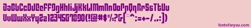 PhiladelphiaLight Font – Purple Fonts on Pink Background