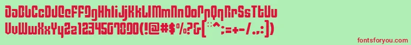 PhiladelphiaLight Font – Red Fonts on Green Background