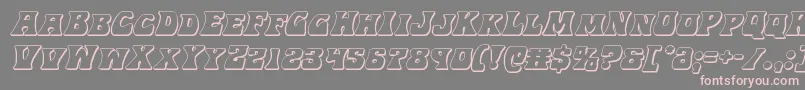 Hippocket3Dital Font – Pink Fonts on Gray Background