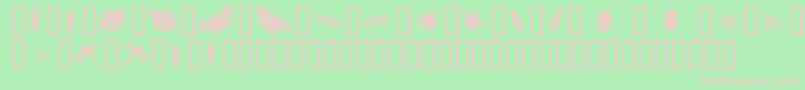 InsectsOne Font – Pink Fonts on Green Background