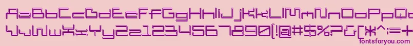 D3pipisms Font – Purple Fonts on Pink Background