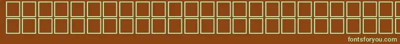 Czcionka AlSayfBold – zielone czcionki na brązowym tle