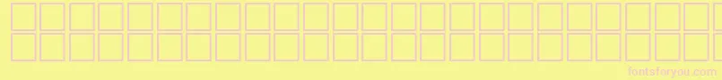 Czcionka AlSayfBold – różowe czcionki na żółtym tle