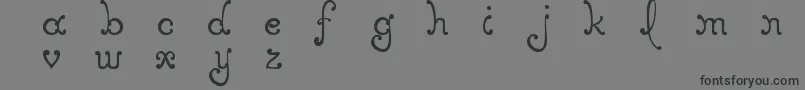MtfElegance Font – Black Fonts on Gray Background