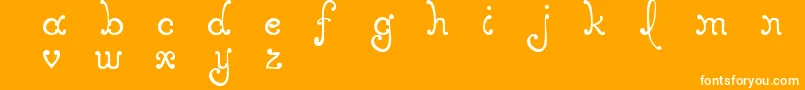 MtfElegance Font – White Fonts on Orange Background