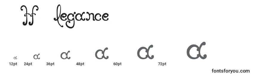 MtfElegance Font Sizes