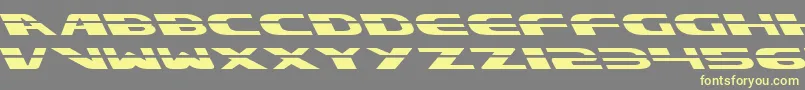 Шрифт Excelatel – жёлтые шрифты на сером фоне