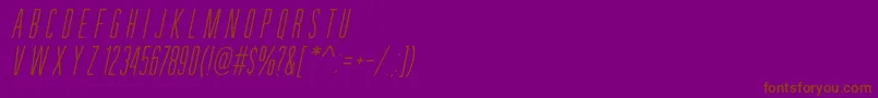 Шрифт GuilderFree – коричневые шрифты на фиолетовом фоне