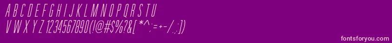 Шрифт GuilderFree – розовые шрифты на фиолетовом фоне