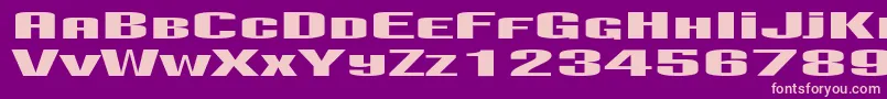 Positivtwoc Font – Pink Fonts on Purple Background