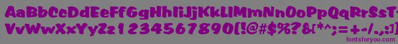 AlbertRegular Font – Purple Fonts on Gray Background