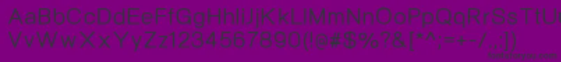 NeogramMedium-fontti – mustat fontit violetilla taustalla