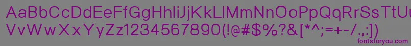 Шрифт NeogramMedium – фиолетовые шрифты на сером фоне