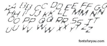 Обзор шрифта GhostlyPrintsItalic
