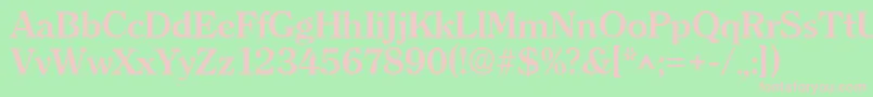 ClearfaceBold Font – Pink Fonts on Green Background