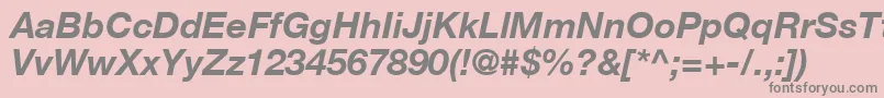 ContextRepriseSsiBoldItalic Font – Gray Fonts on Pink Background