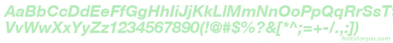 ContextRepriseSsiBoldItalic-Schriftart – Grüne Schriften