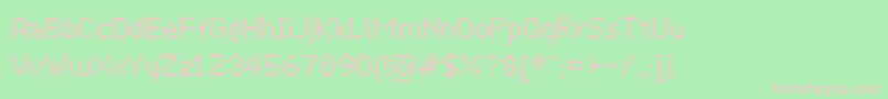 Virus43 Font – Pink Fonts on Green Background