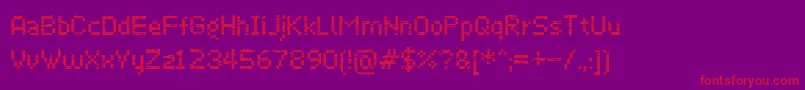 Virus43 Font – Red Fonts on Purple Background