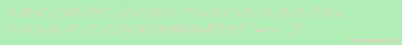 Dumbledor1CutUp Font – Pink Fonts on Green Background