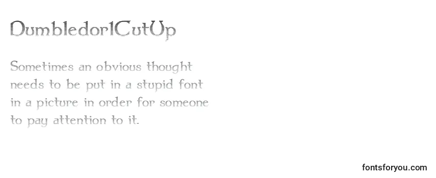 Review of the Dumbledor1CutUp Font