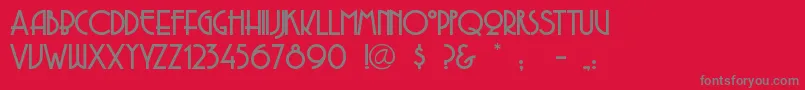 Copasetic Font – Gray Fonts on Red Background