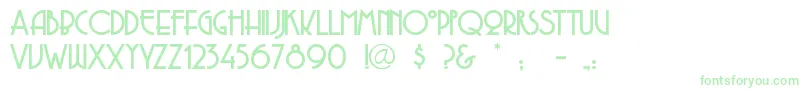 Copasetic Font – Green Fonts on White Background