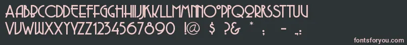 Copasetic Font – Pink Fonts on Black Background