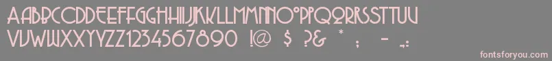 Copasetic Font – Pink Fonts on Gray Background