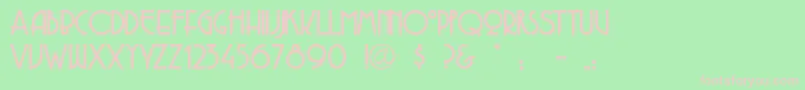 Copasetic Font – Pink Fonts on Green Background