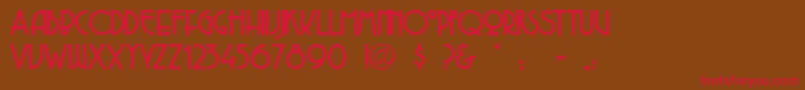 Copasetic Font – Red Fonts on Brown Background